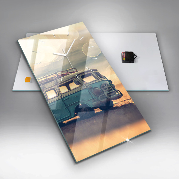 Orologio verticale Camper sulla spiaggia