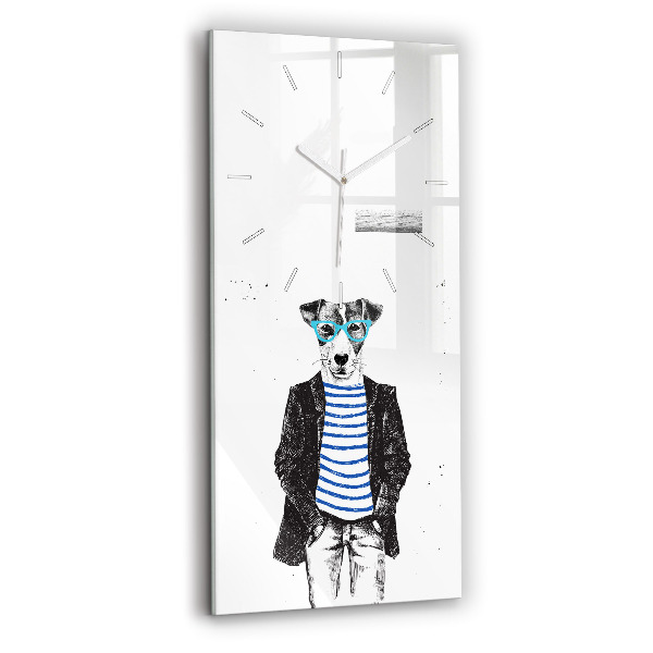 Orologio verticale Un cane in un corpo umano