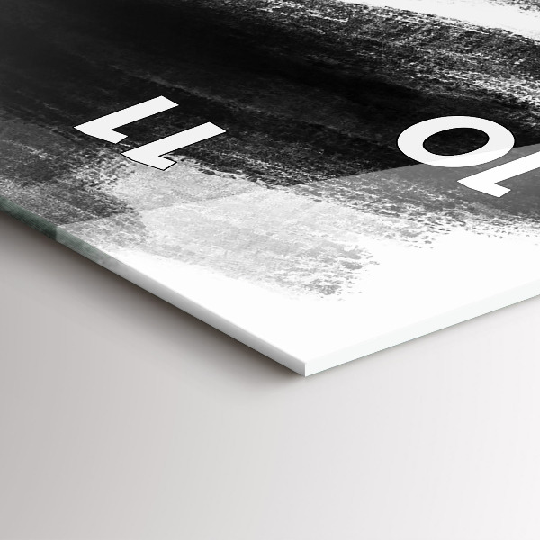 Orologio verticale Donna in bianco e nero