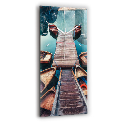 Orologio verticale Molo e lago