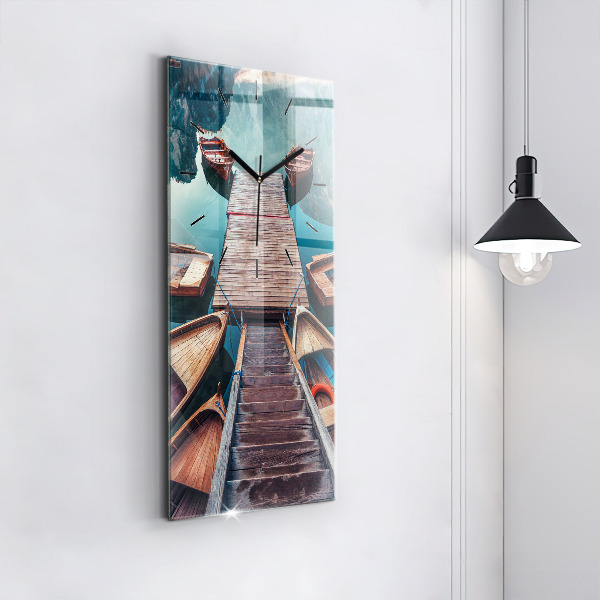 Orologio verticale Molo e lago