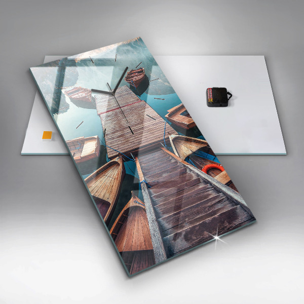 Orologio verticale Molo e lago