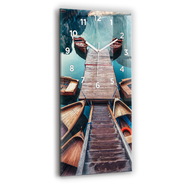 Orologio verticale Molo e lago