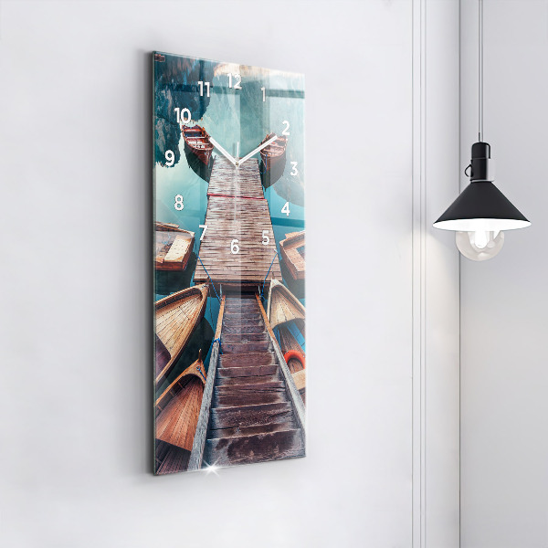 Orologio verticale Molo e lago