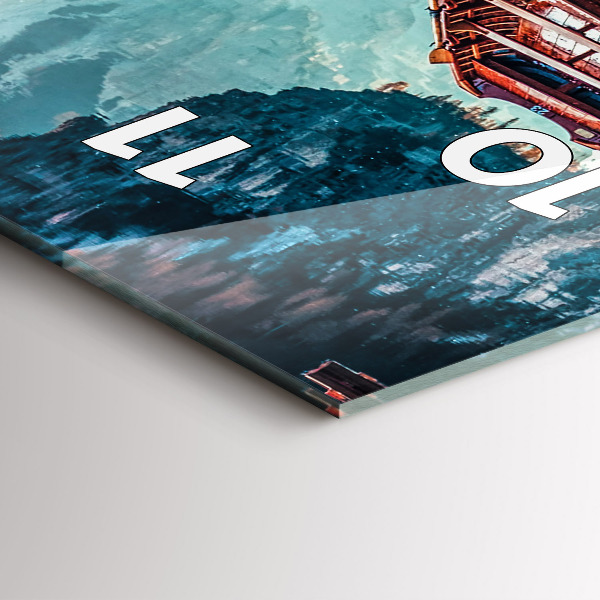 Orologio verticale Molo e lago