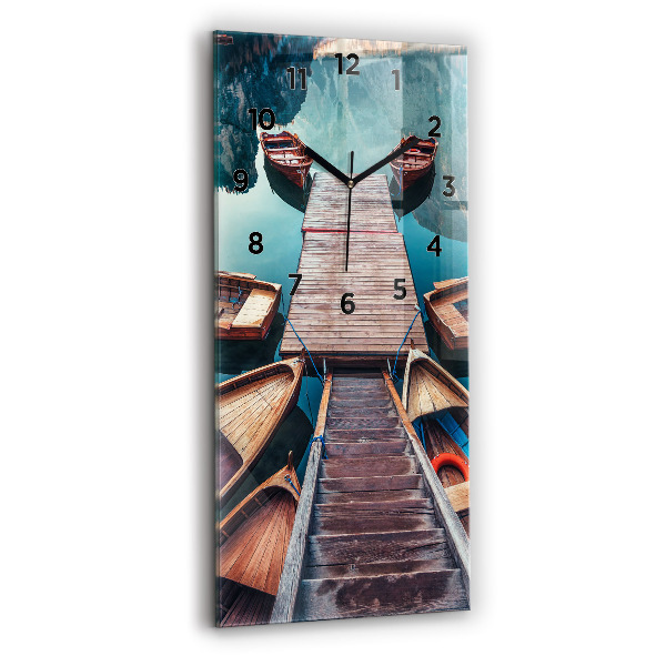 Orologio verticale Molo e lago