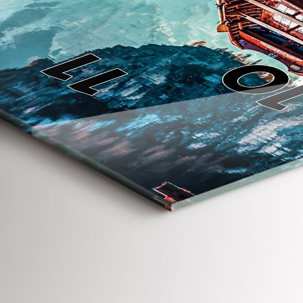 Orologio verticale Molo e lago