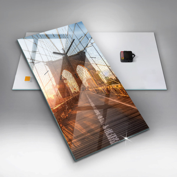 Orologio verticale Ponte di Brooklyn New York