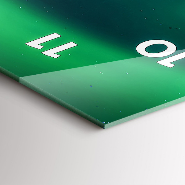 Orologio verticale aurora boreale