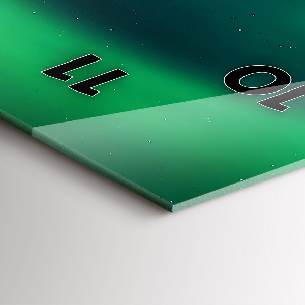 Orologio verticale aurora boreale