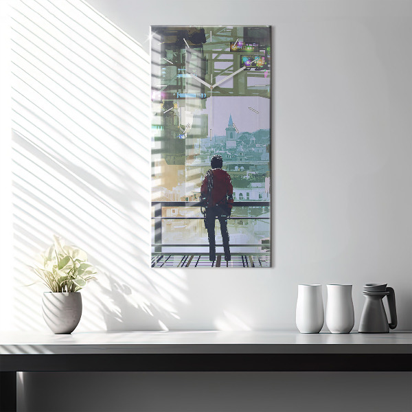 Orologio verticale Il cyberpunk