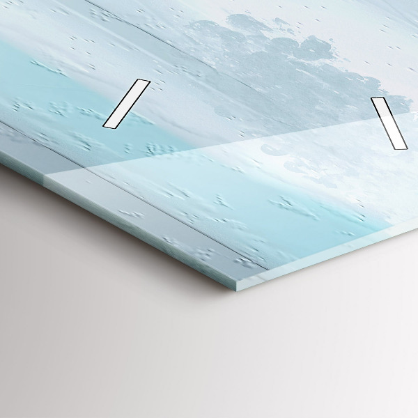 Orologio verticale Paesaggio astratto ad olio