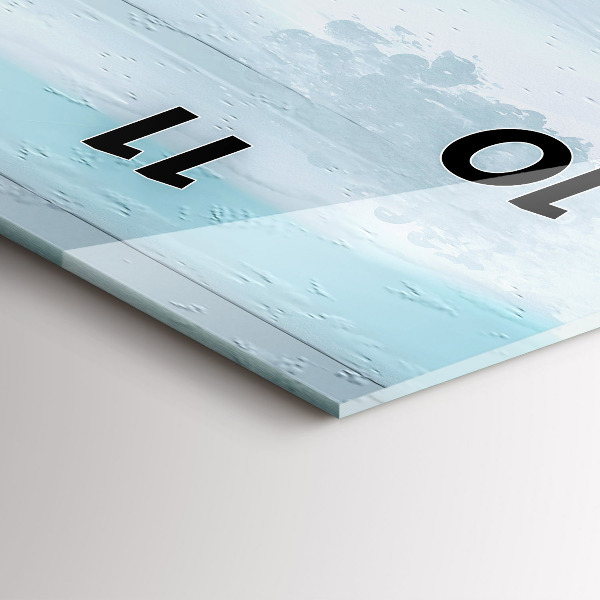 Orologio verticale Paesaggio astratto ad olio