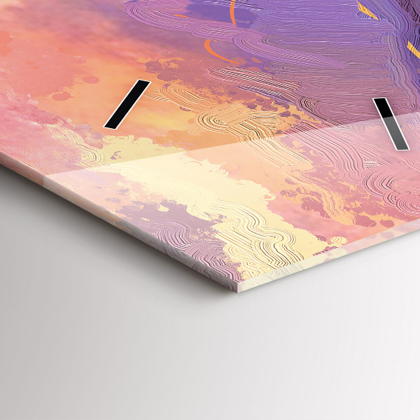 Orologio verticale Prato al tramonto