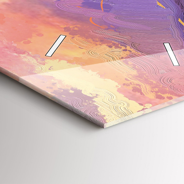 Orologio verticale Prato al tramonto