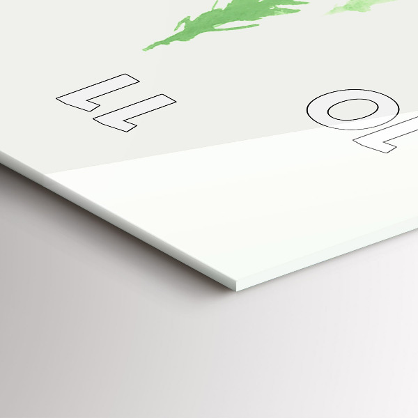 Orologio verticale Dipingere la foresta verde