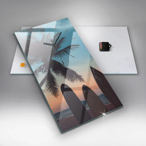 Orologio verticale Surf sulla spiaggia