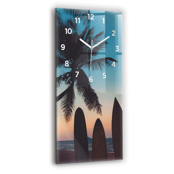 Orologio verticale Surf sulla spiaggia