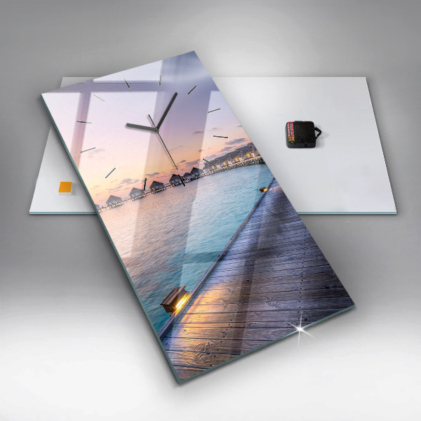 Orologio verticale Tramonto Maldive