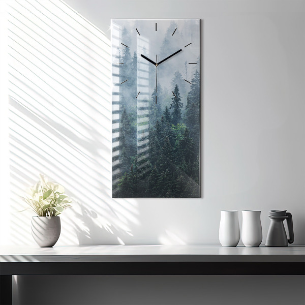 Orologio verticale Paesaggio montano nebbioso