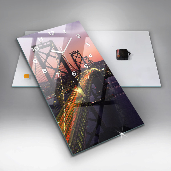 Orologio verticale tramonto negli Stati Uniti