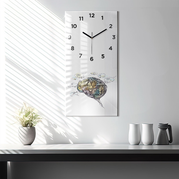 Orologio verticale Rappresentazione artistica del cervello