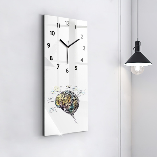 Orologio verticale Rappresentazione artistica del cervello