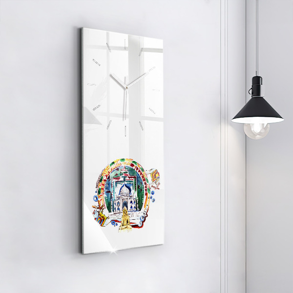 Orologio verticale Dipinto del Buddha nel tempio