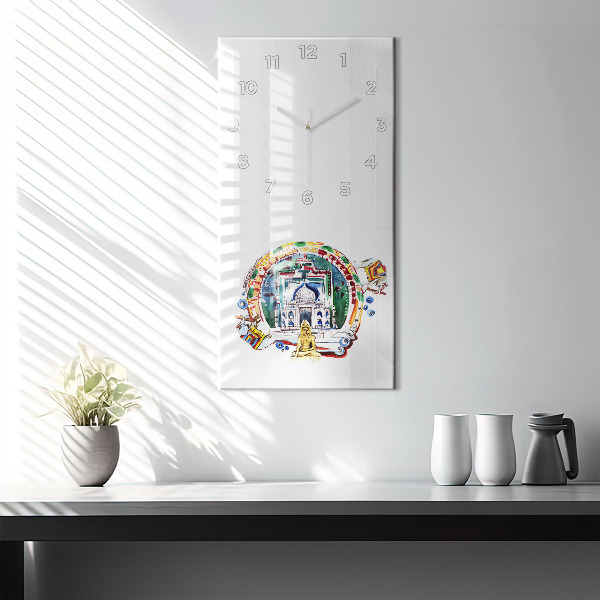 Orologio verticale Dipinto del Buddha nel tempio