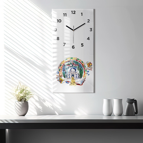 Orologio verticale Dipinto del Buddha nel tempio