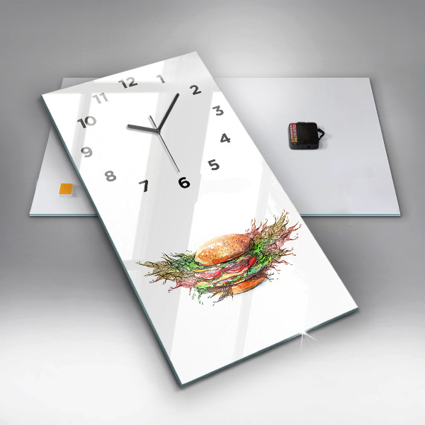 Orologio verticale Hamburger con formaggio XXL