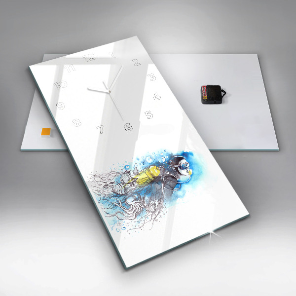 Orologio verticale Vita dei pesci sottomarini