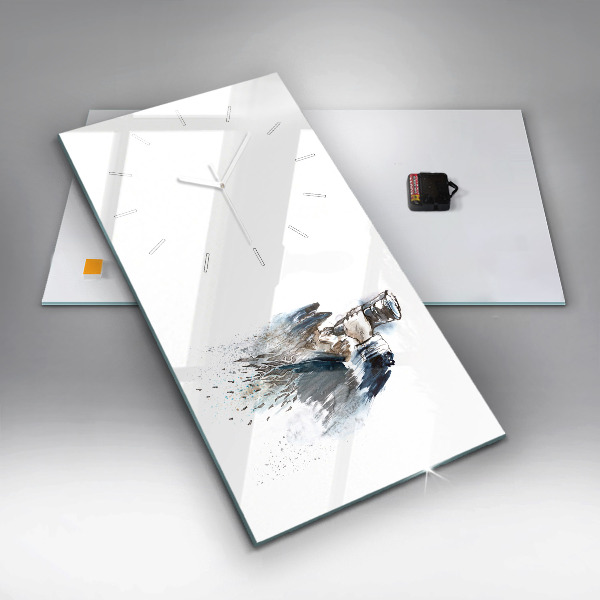 Orologio verticale Capitano con binocolo