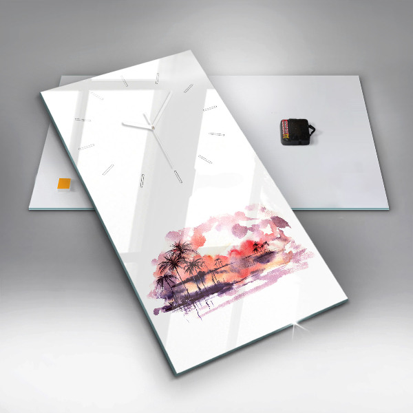 Orologio verticale Paesaggio tropicale