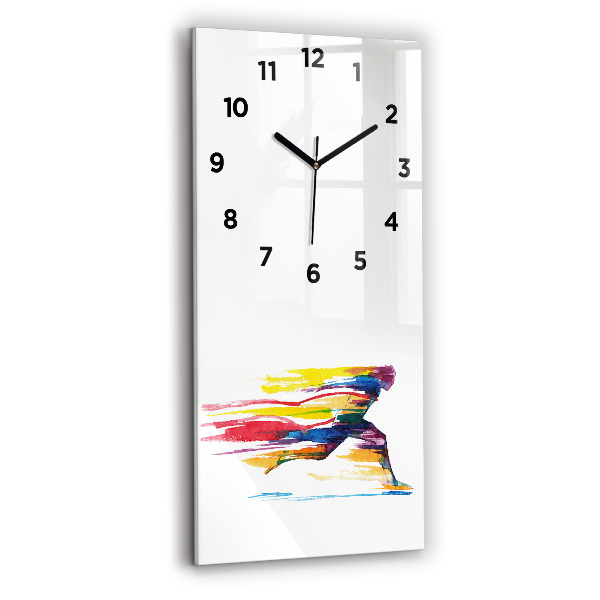 Orologio verticale Illustrazione del corridore