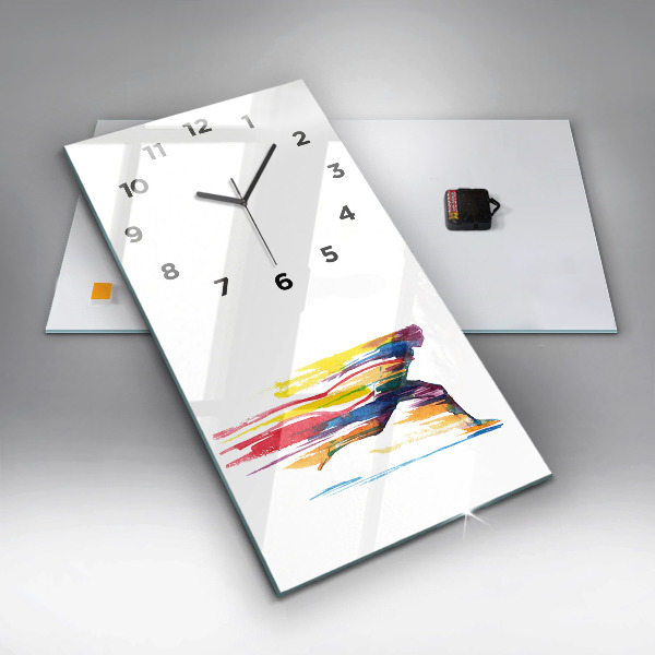Orologio verticale Illustrazione del corridore