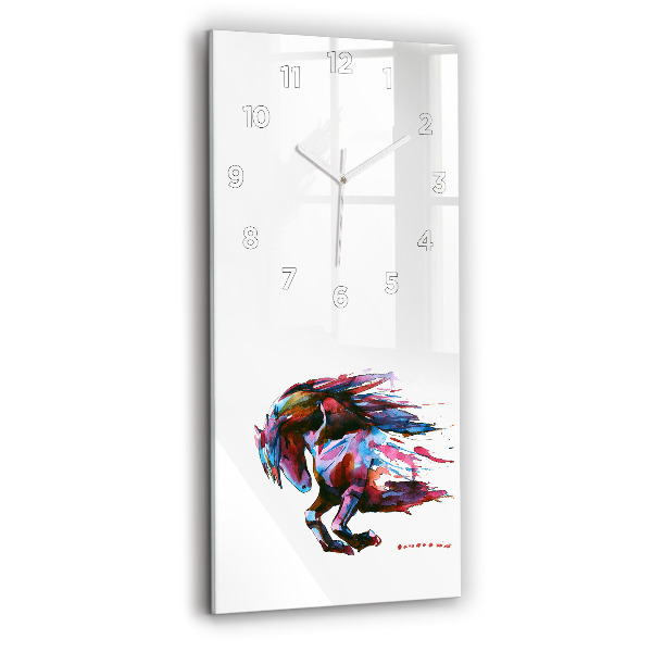 Orologio verticale Un cavallo in fuga