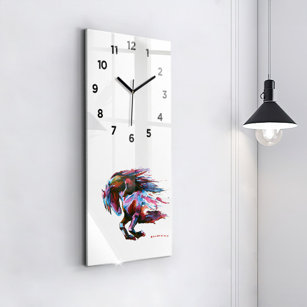 Orologio verticale Un cavallo in fuga