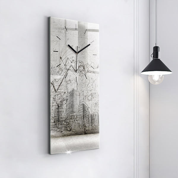 Orologio verticale Schizzo della città