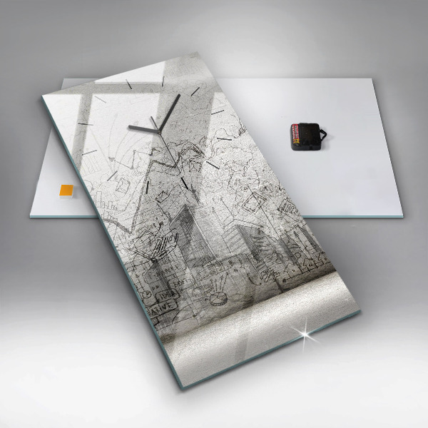 Orologio verticale Schizzo della città