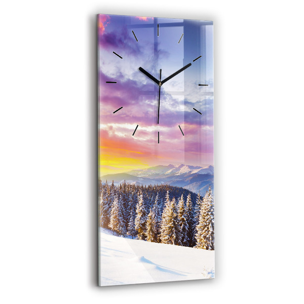 Orologio verticale Paesaggio montano invernale