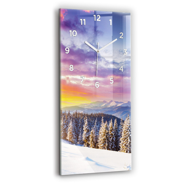 Orologio verticale Paesaggio montano invernale