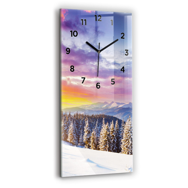Orologio verticale Paesaggio montano invernale