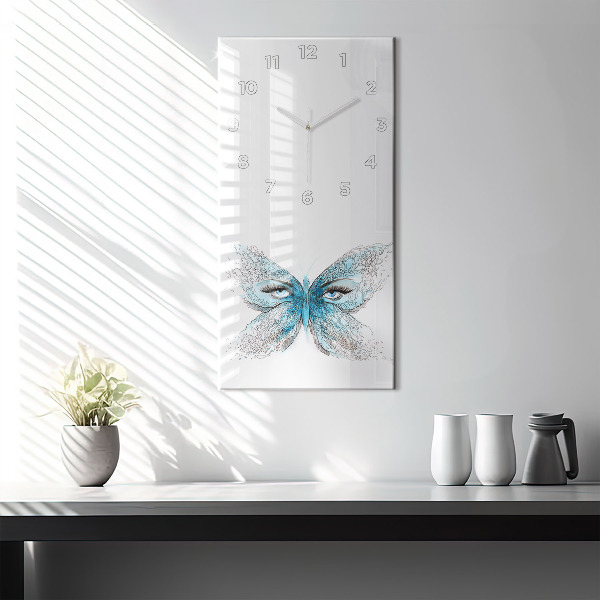 Orologio verticale Faccia di farfalla