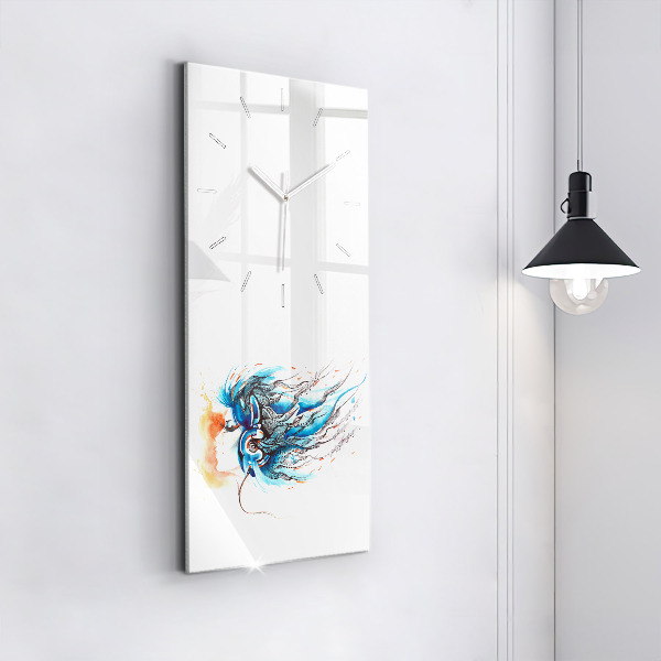 Orologio verticale Illustrazione di un telefono cellulare