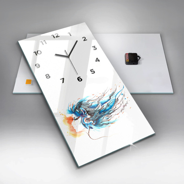 Orologio verticale Illustrazione di un telefono cellulare