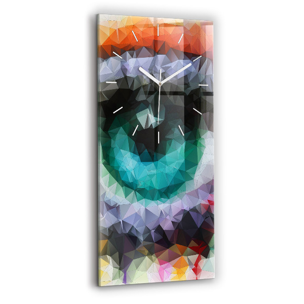 Orologio verticale Occhio umano colorato