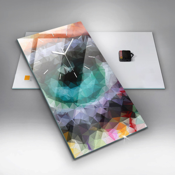 Orologio verticale Occhio umano colorato