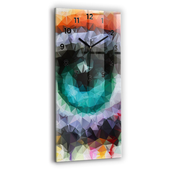 Orologio verticale Occhio umano colorato