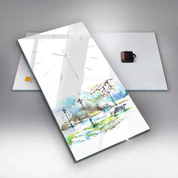 Orologio verticale Primavera pittoresca